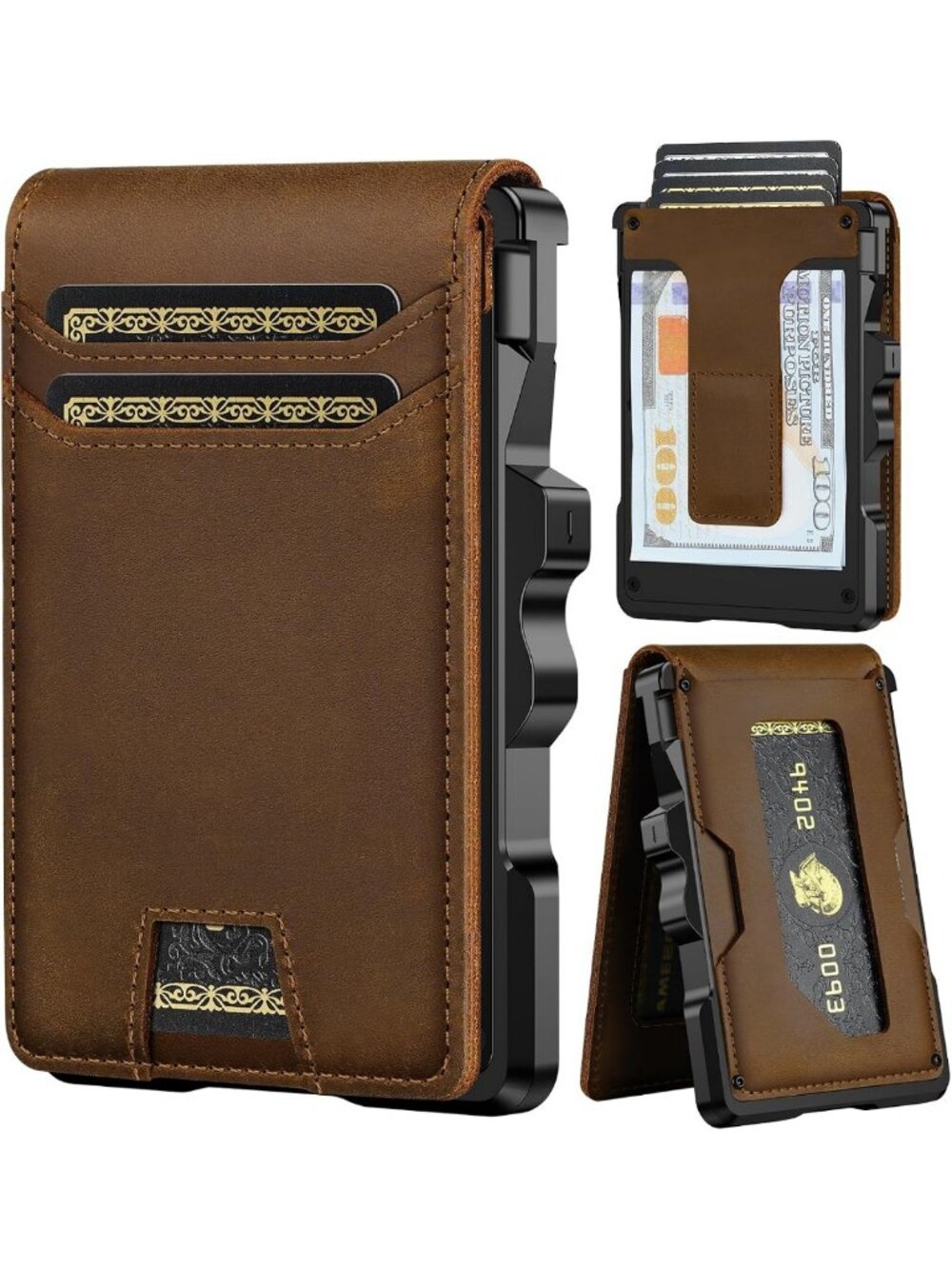 Slim RFID Leather Wallet for Men | Minimalist Genuine Leather Design, Smart